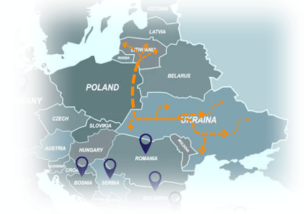 Map transport from LT to UA